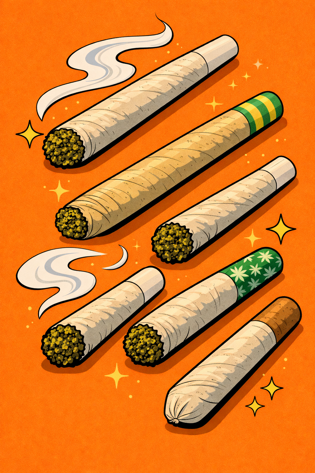 Pre-rolls joints blunts