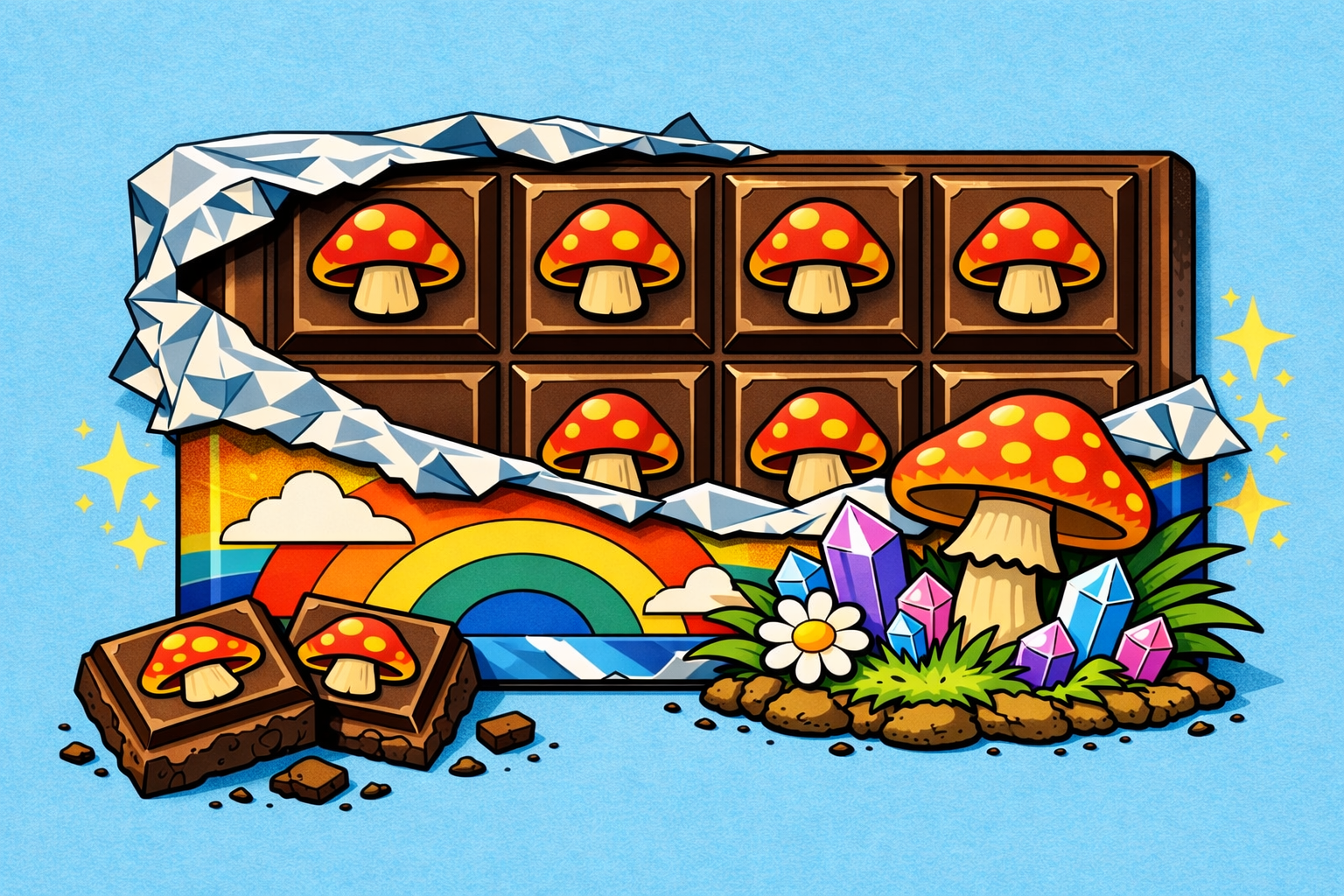 Magic mushroom chocolate